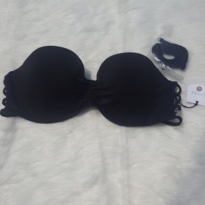 Shade & Shore black strapless bikini top
